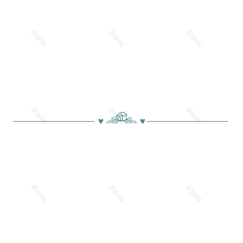 蓝色图片,分隔线元素,房子PNG,小清新免抠素材